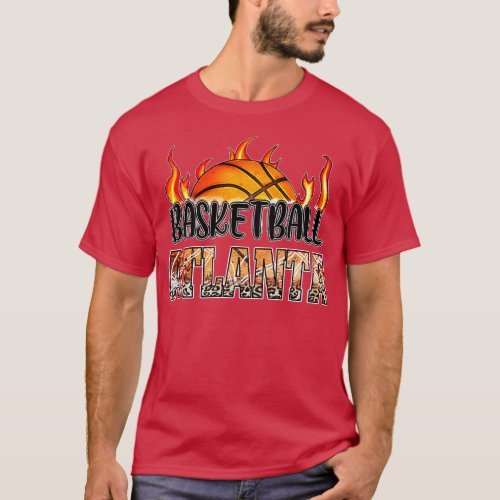 Classic Basketball Design Atlanta Personalized Pro T_Shirt