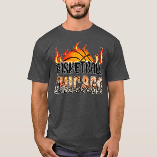Classic Basketball Design Chicago Personalized Pro T_Shirt