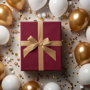 Classic Batch: Deep Burgundy Wrapping Paper Roll