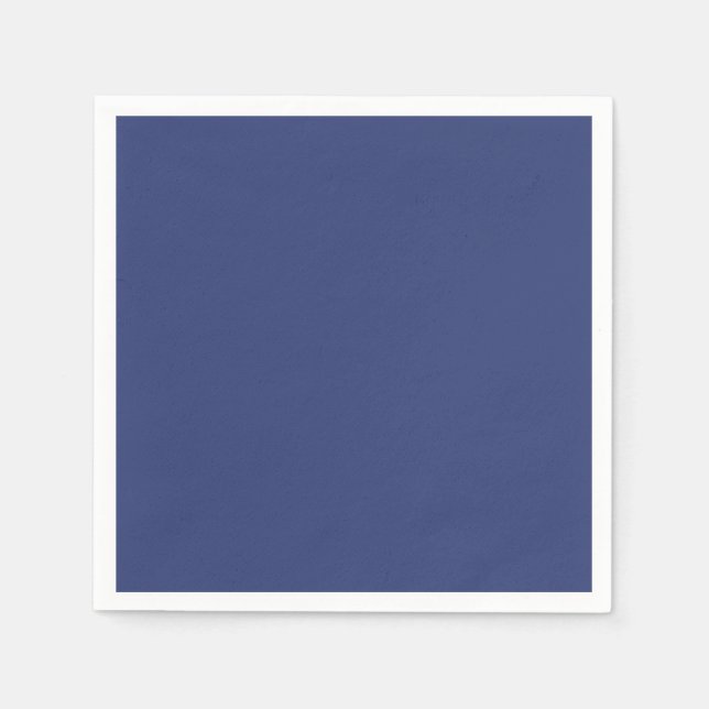 Classic Batch: Rich Blue Paper Napkins (Front)