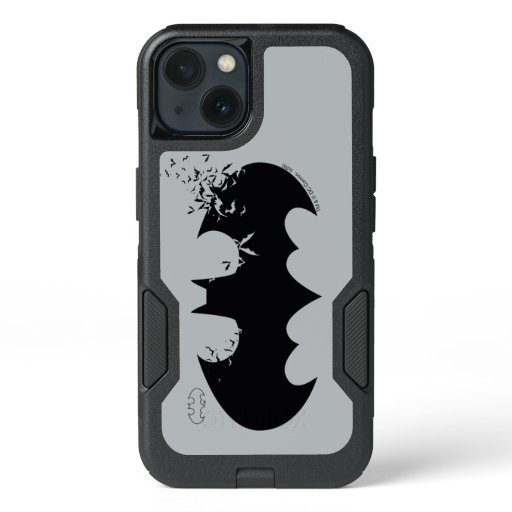 Classic Batman Logo Dissolving Into Bats iPhone 13 Case