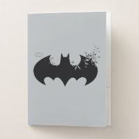 Classic Batman Logo Dissolving Into Bats