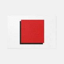 Classic Bauhaus Design Red Square