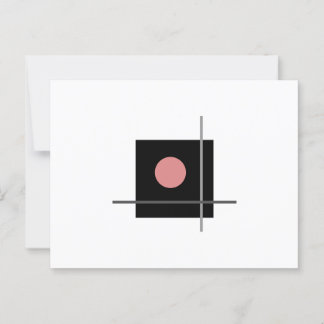 Classic Bauhaus Grey Geometric Art Composition Postcard