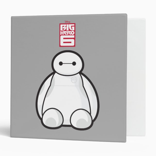 Classic Baymax Sitting Graphic Binder (Front/Inside)