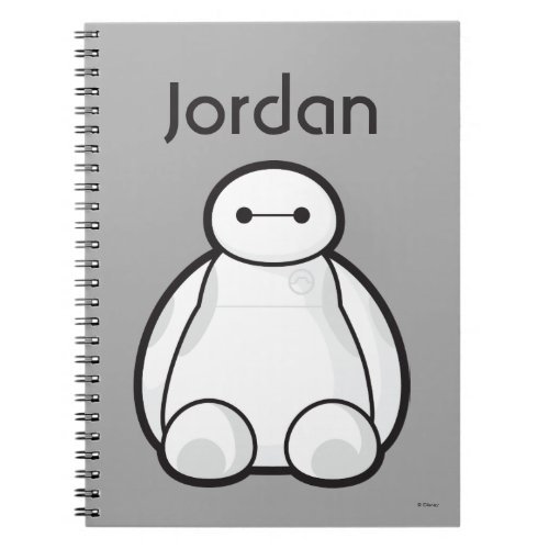 Classic Baymax Sitting Graphic _ Personalized Notebook