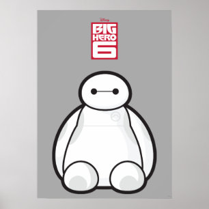 Classic Baymax Sitting Graphic Poster