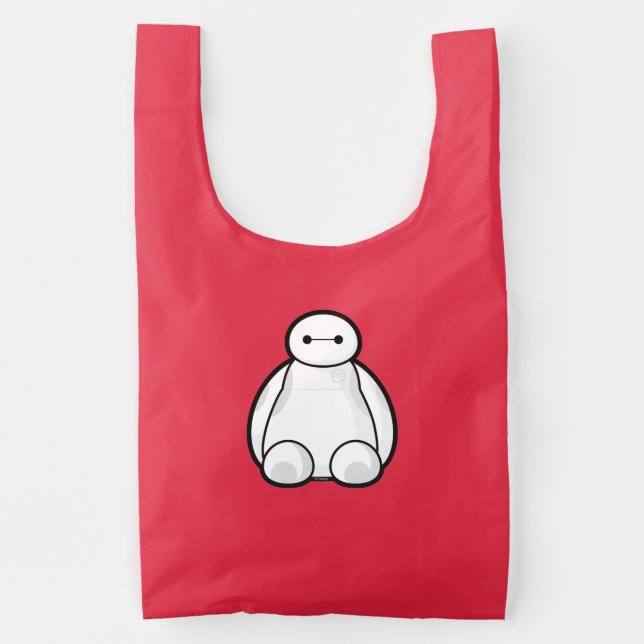 Classic Baymax Sitting Graphic Reusable Bag (Front)