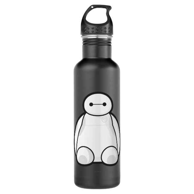 Classic Baymax Sitting Graphic Stainless Steel Water Bottle (Front)