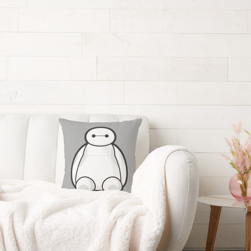 Baymax Disney Throw Pillow, Disney Fan Gift, Disney Decor