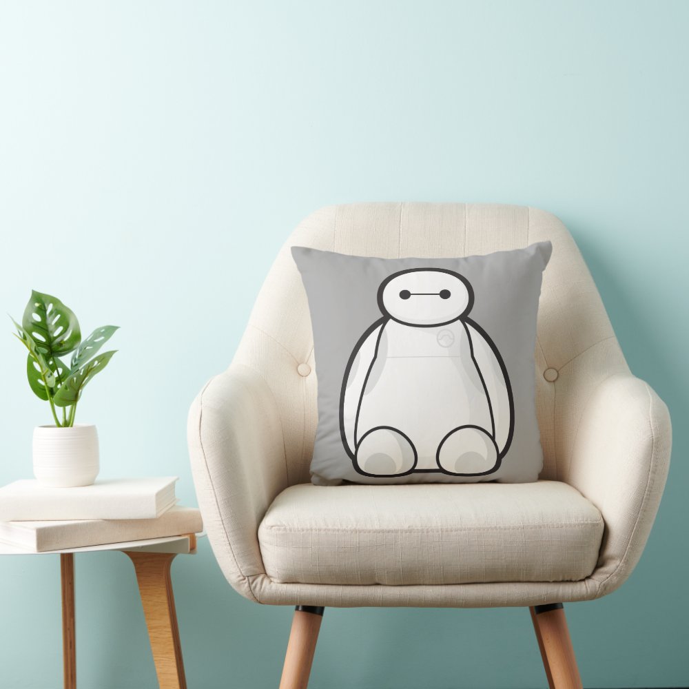 Baymax Disney Throw Pillow, Disney Fan Gift, Disney Decor
