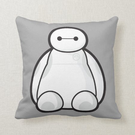 Classic Baymax Sitting Graphic Throw Pillow