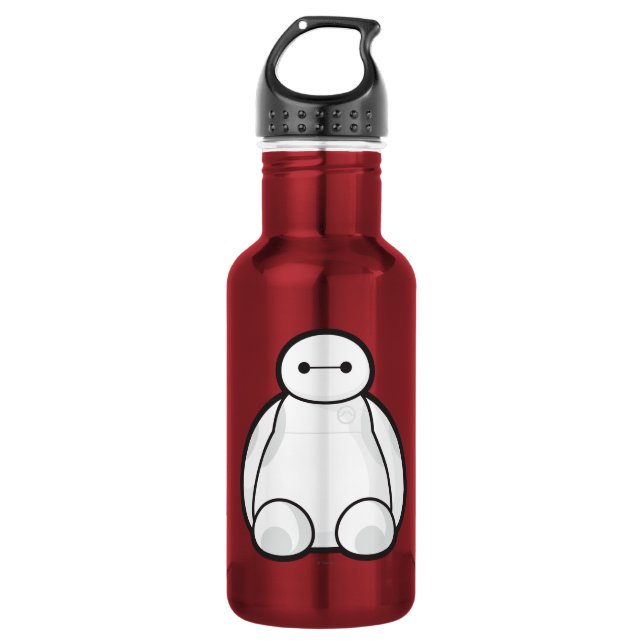 Classic Baymax Sitting Graphic Water Bottle (Front)