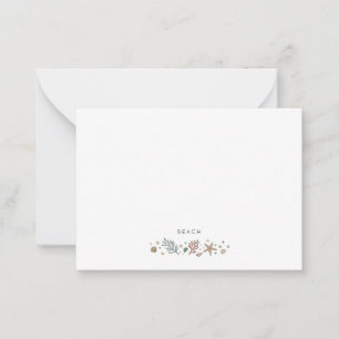 Classic Beach Personalized 5x7 Stationery Note Card