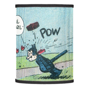 Classic "Beaned by a Brick" Wraparound Lampshade