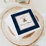Classic Beary 1st Birthday Polo Teddy Bear Plaid Napkins