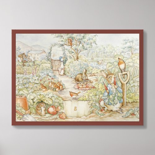 Classic Beatrix Potter Peter and Friends Framed Art