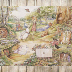 Classic Beatrix Potter Peter and Friends Rug