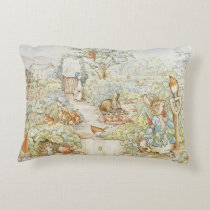 Classic Beatrix Potter Peter the Rabbit  Accent Pillow