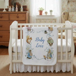 Classic Beatrix Potter Peter the Rabbit  Baby Blanket