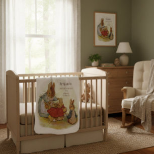 Classic Beatrix Potter Peter the Rabbit  Baby Blanket