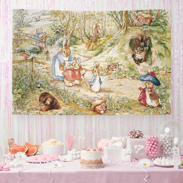 Classic Beatrix Potter Peter the Rabbit Party  Banner (Party)
