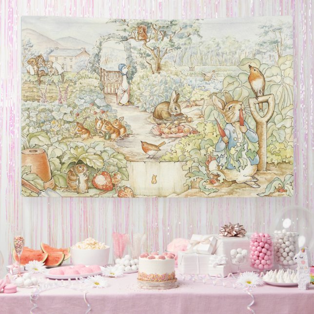 Classic Beatrix Potter Peter the Rabbit Party  Banner (Party)