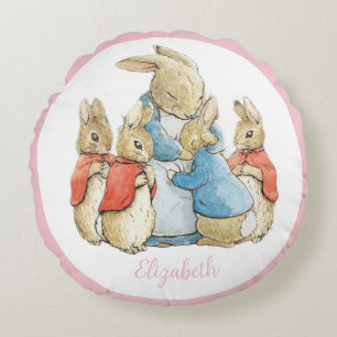 Classic Beatrix Potter Peter the Rabbit Round Pillow
