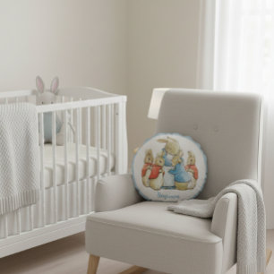 Classic Beatrix Potter Peter the Rabbit Round Pillow