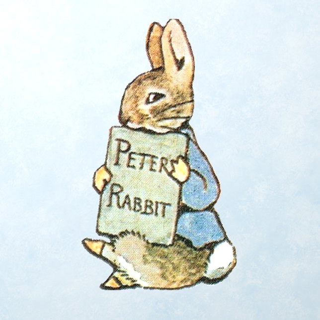 Classic Beatrix Potter Peter the Rabbit Wall Decal (Insitu 1)