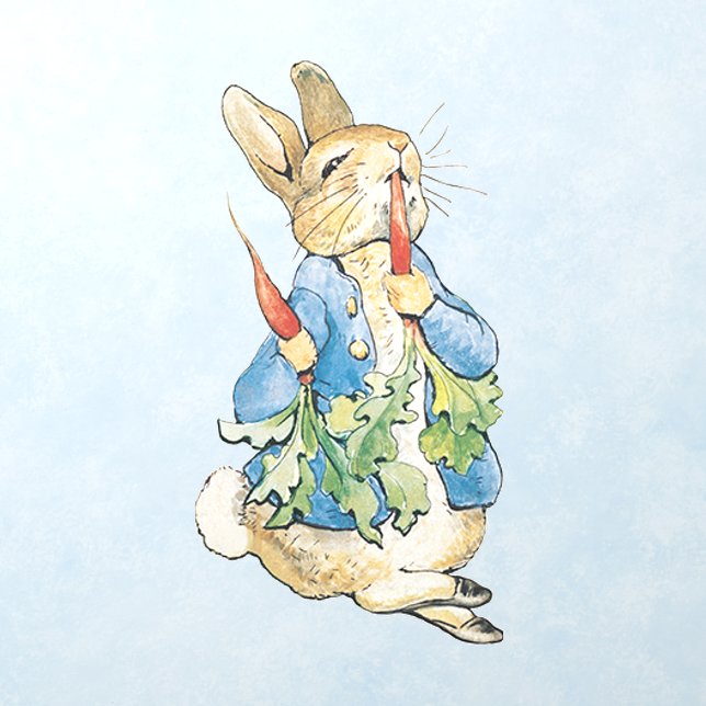 Classic Beatrix Potter Peter the Rabbit Wall Decal (Insitu 1)