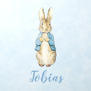 Classic Beatrix Potter Peter the Rabbit with Name Wall Decal