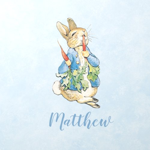 Classic Beatrix Potter Peter the Rabbit with Name Wall Decal