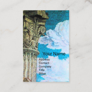CLASSIC BEAUTY ANTIQUE COLUMN Archaeologist Blue Business Card