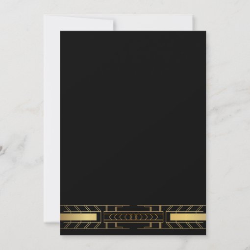 Classic Beauty Art Deco Rehearsal Dinner Invitation Zazzle