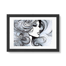 Classic Beauty: Modern Woman in Black & White