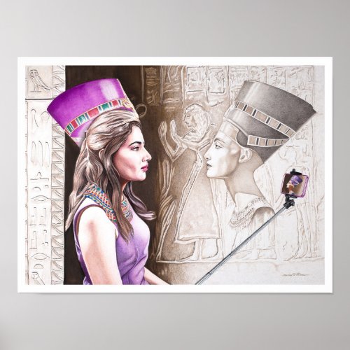 Classic Beauty Nefertiti Now and Forever Poster