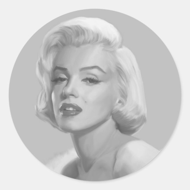 Classic Beauty Round Sticker (Front)