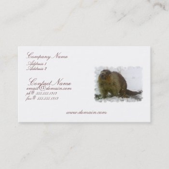 Classic Beaver Business Card by WildlifeAnimals at Zazzle