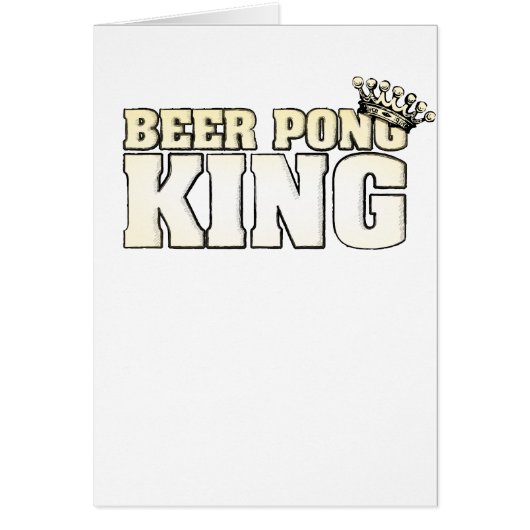 Classic Beer Pong King Cards (Front)