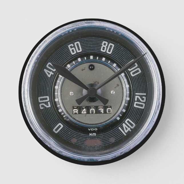 Classic beetle tachometer oldtimer round clock (Front)