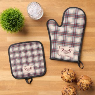Classic Beige & Burnt Red Buffalo Plaid Christmas