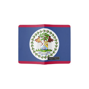 Classic Belize Flag Passport Holder