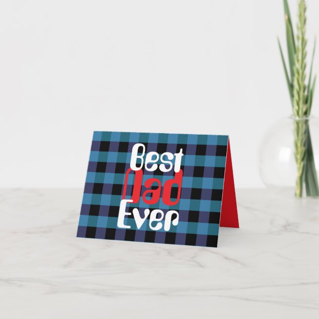 Classic Best Dad Ever Card (Front)