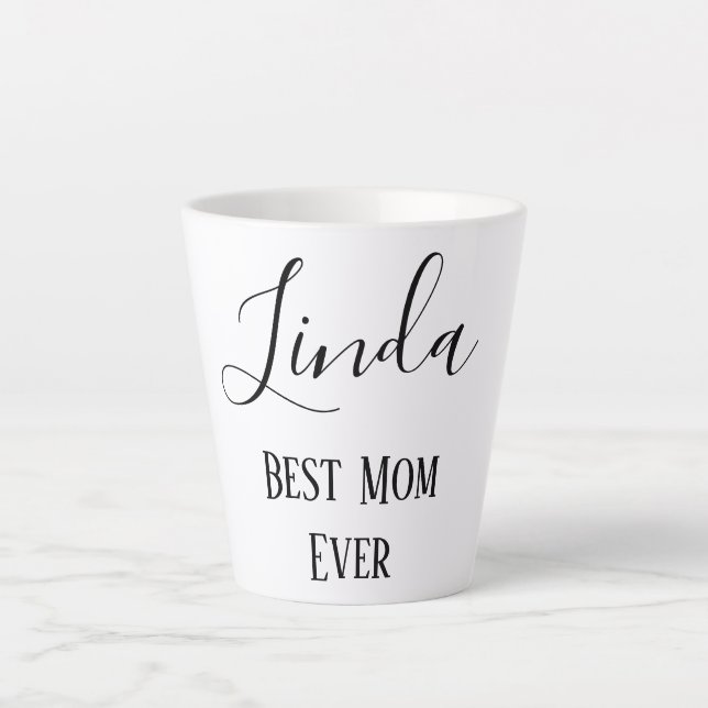 Classic Best Mom Ever Latte Mug (Front)