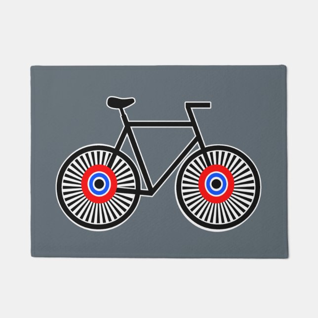 Classic Bike Target Spokes Doormat (Front)