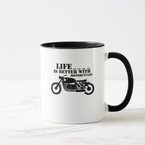 Classic Biker Life Is Better With Motorcycle Mug