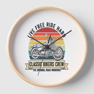 Classic Bikers Crew Motorcycle.jpg Clock