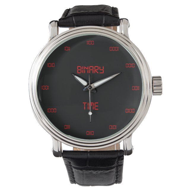 Classic Binary Numbering System Watch (Front)