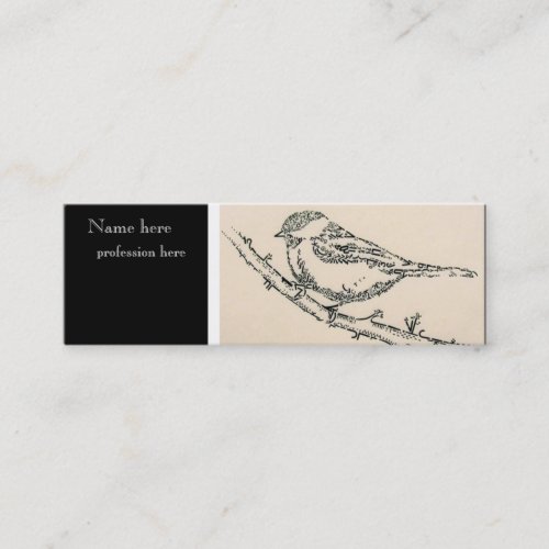 Classic bird business card